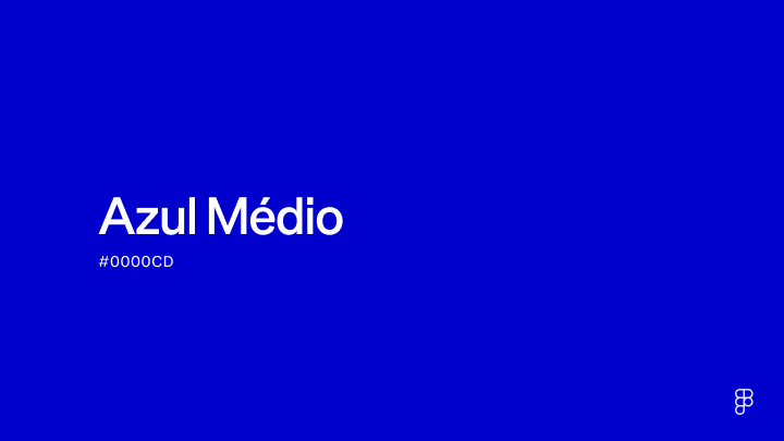 color Azul médio