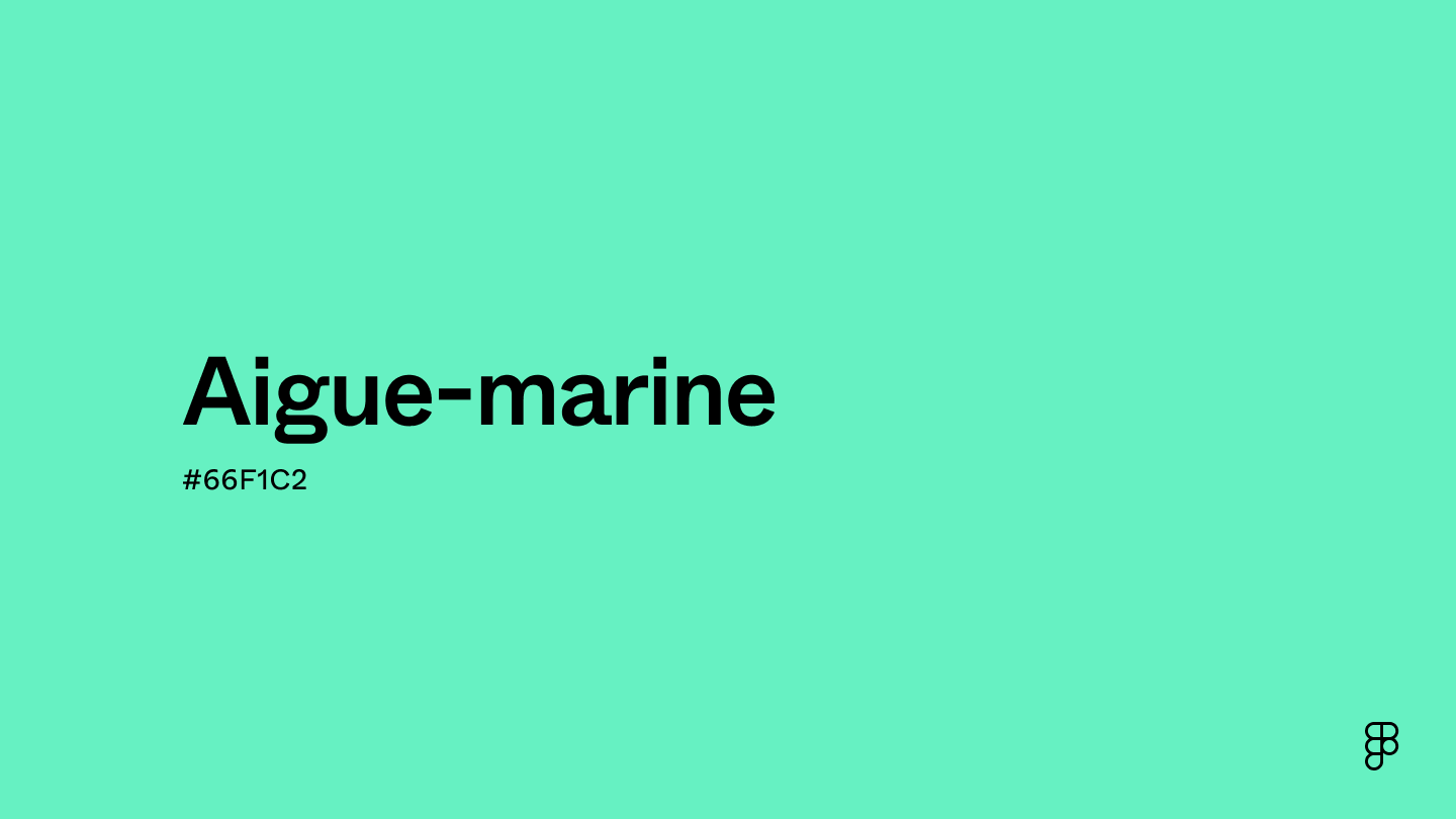 color aigue-marine