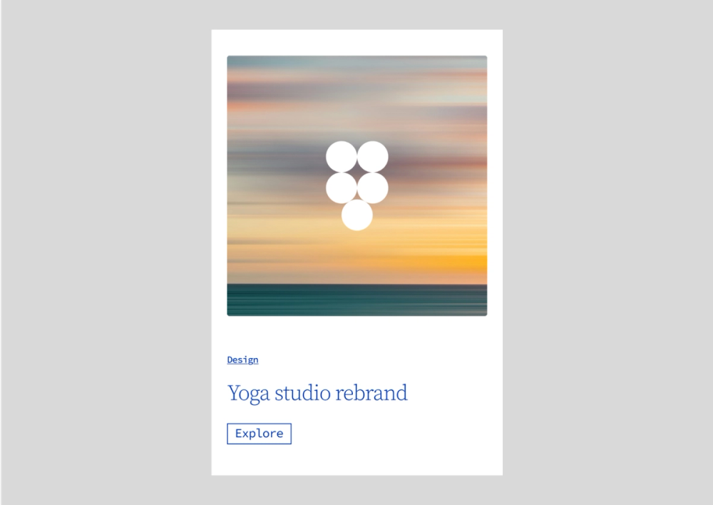 screenshot of a mobile student portfolio website template.