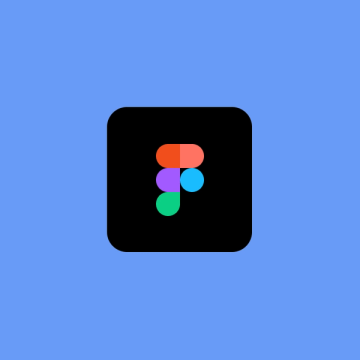 a blue background with a figma logo