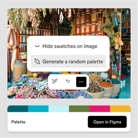 use this color picker to save time with generated palettes
