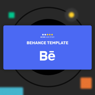 ux case study slide deck Behance Presentation Template