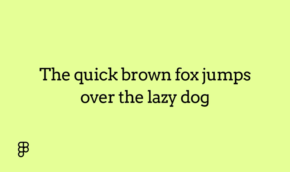 Example text showing Arvo font.