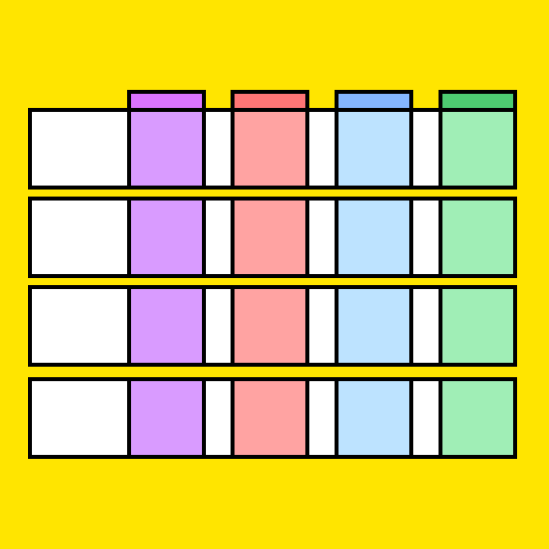multi-colored scoresheet diagram