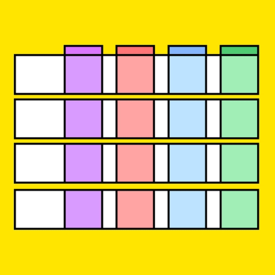 multi-colored scoresheet diagram
