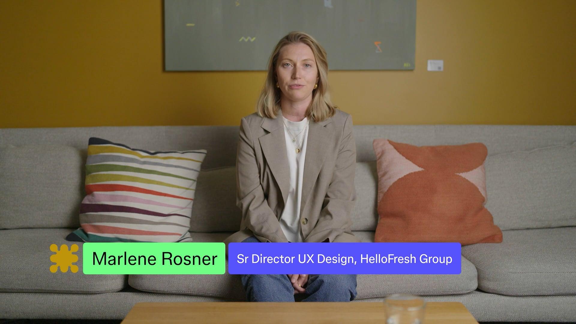 Interview with Marlene Rosner, Sr Director UX Design, HelloFresh Group
