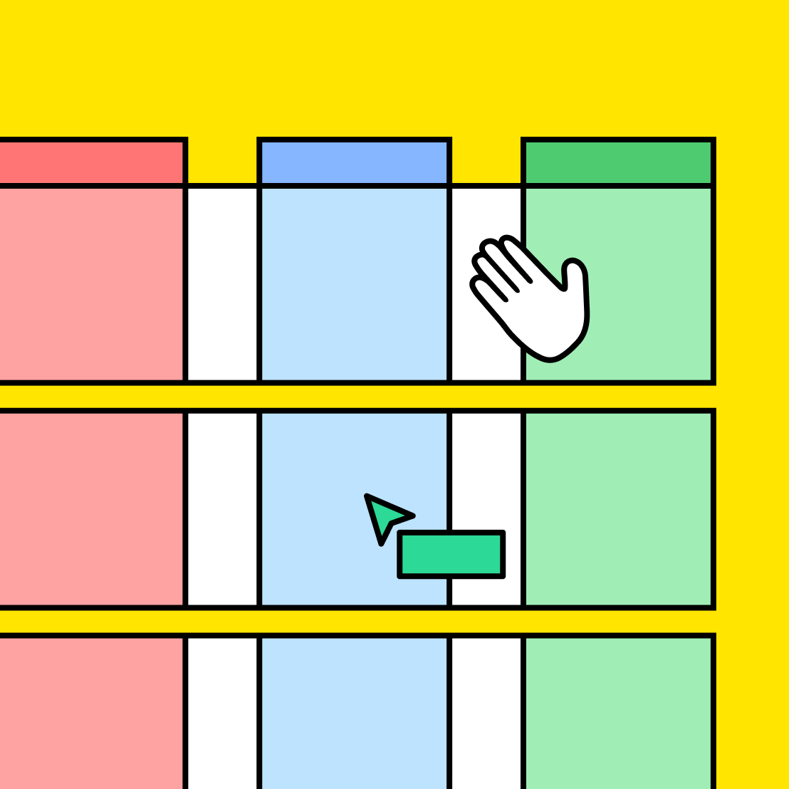 zoomed in section of balanced scorecard diagram with FigJam's collaboration tools