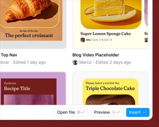 food image options after search for screenshot