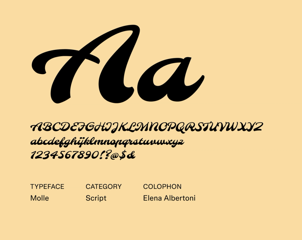 Example text showing Molle