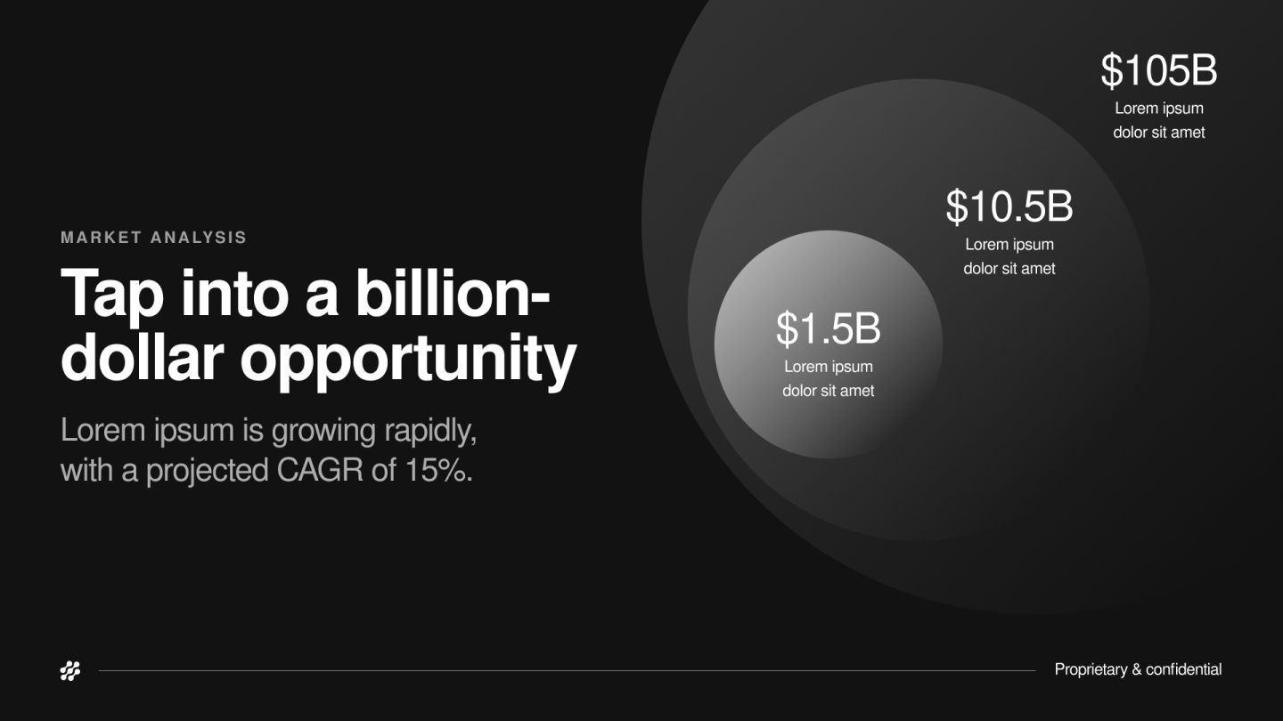 Funding proposal pitch deck template 
