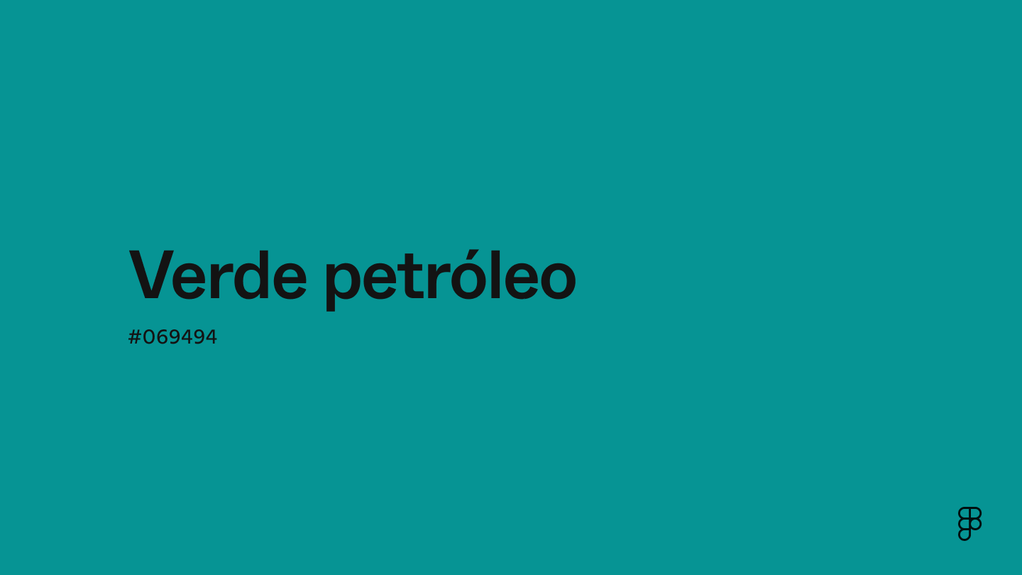 color Verde petróleo