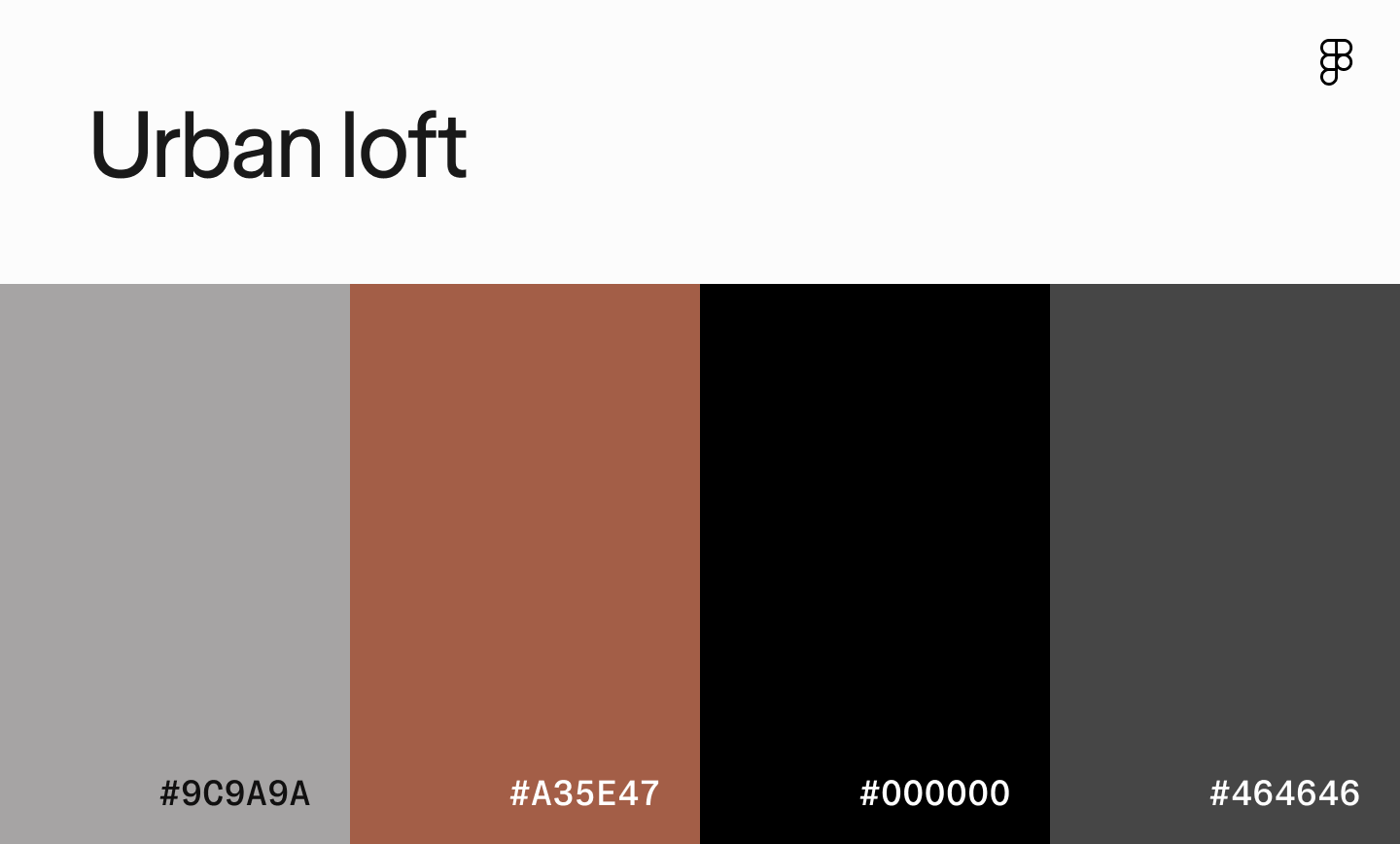 Urban loft color palette
