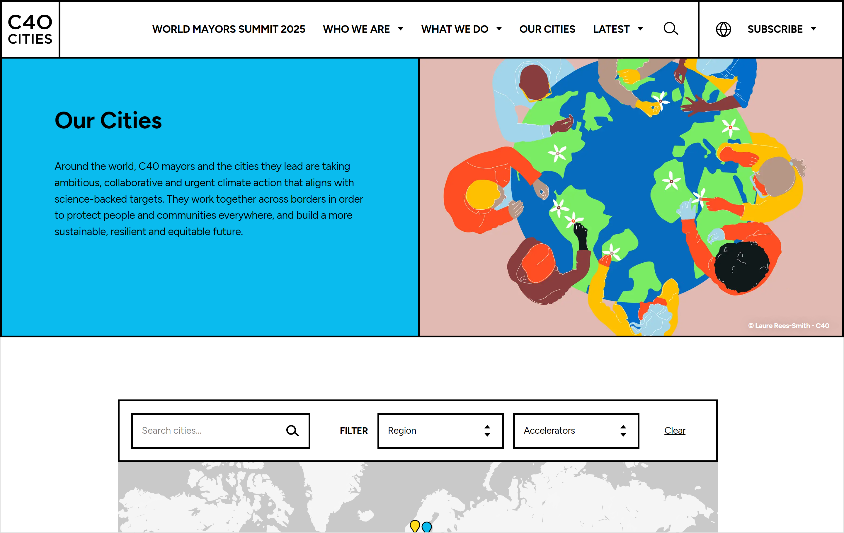 sustainable web design homepage example