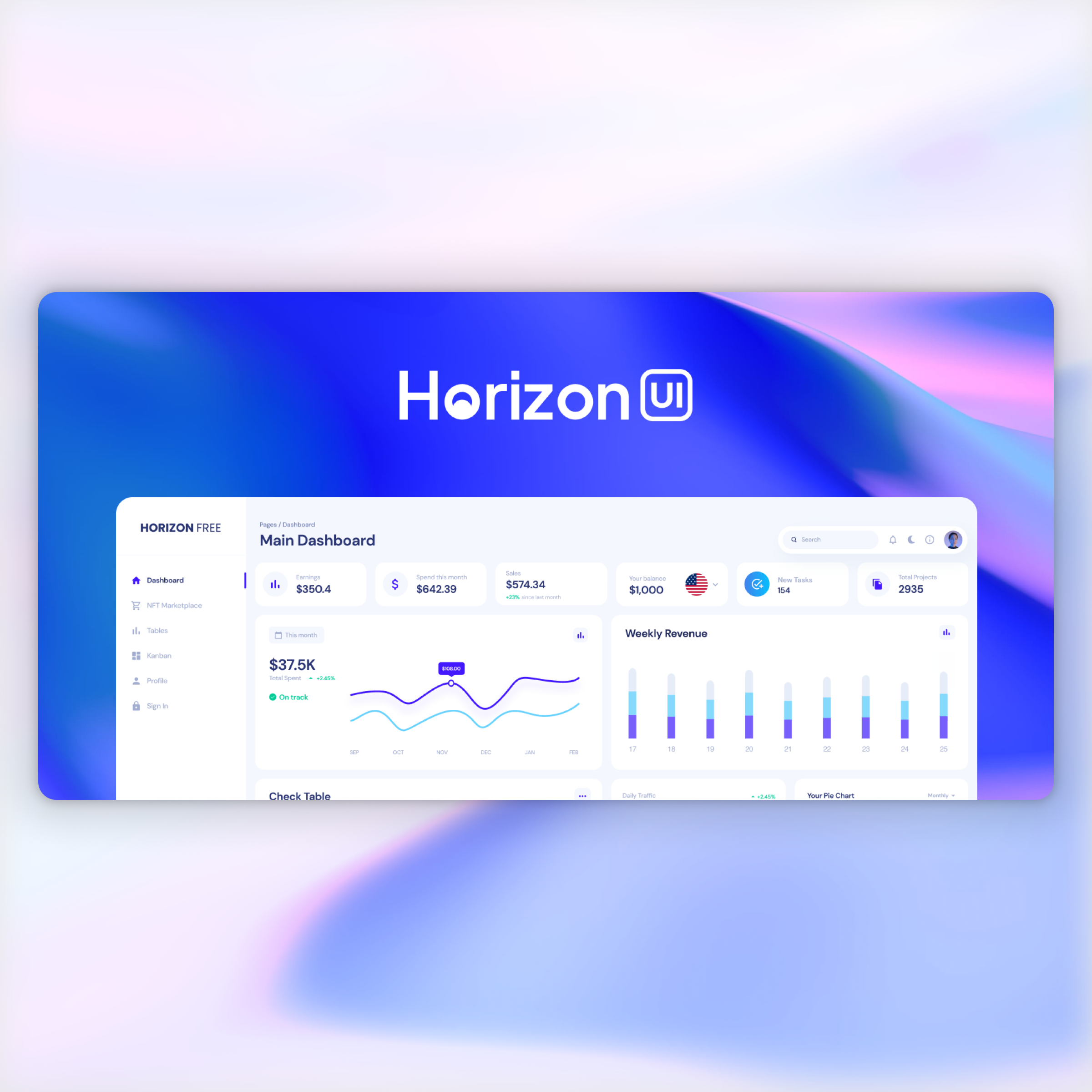 image de tableau de bord admin