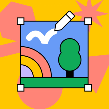 Bild eines Baumes und eines Regenbogens
