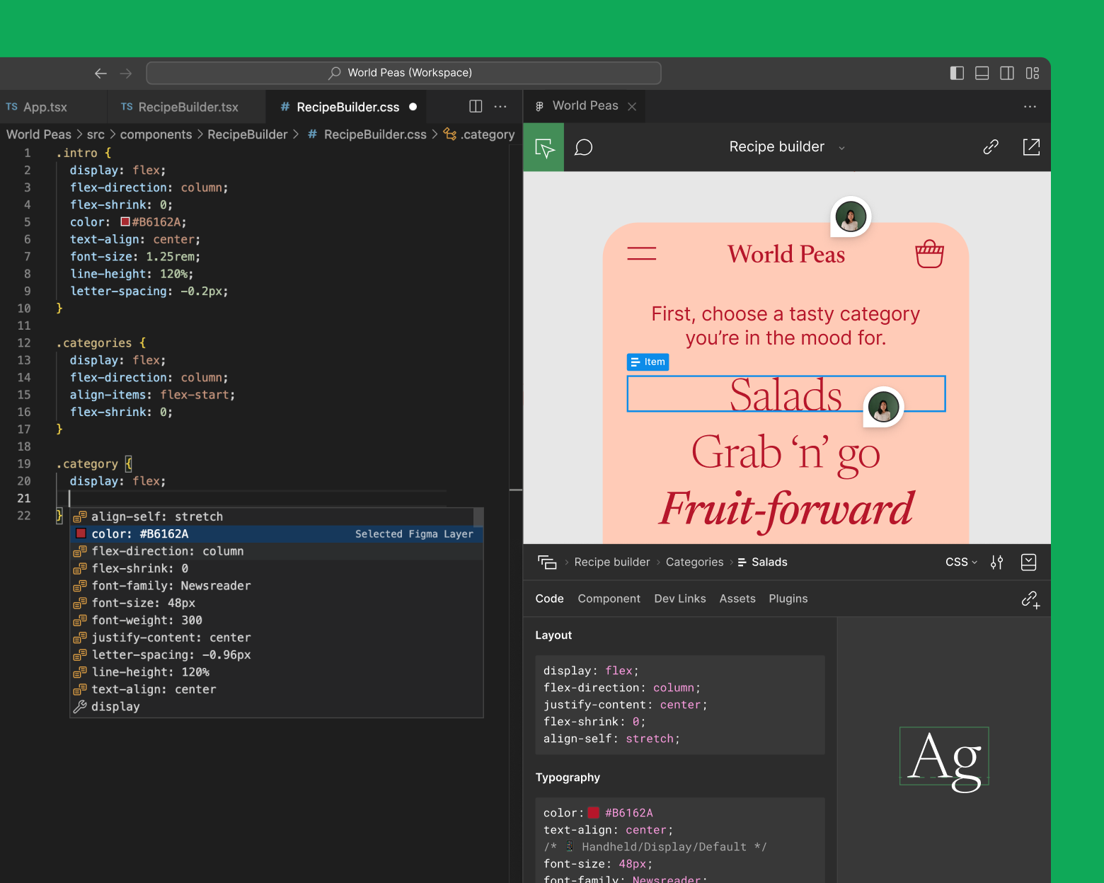 A project workspace in Visual Studio Code