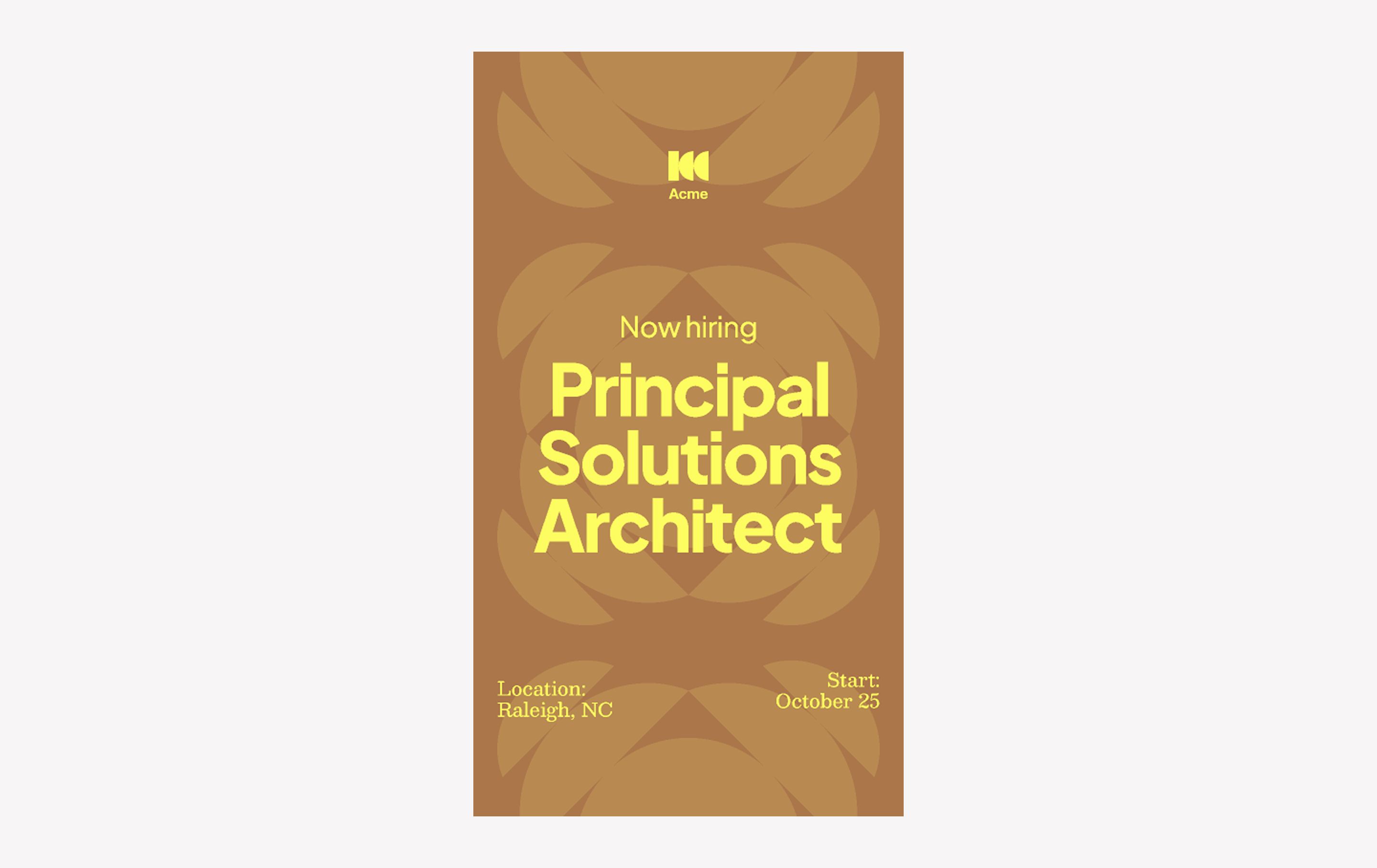 hiring announcement instagram story template example