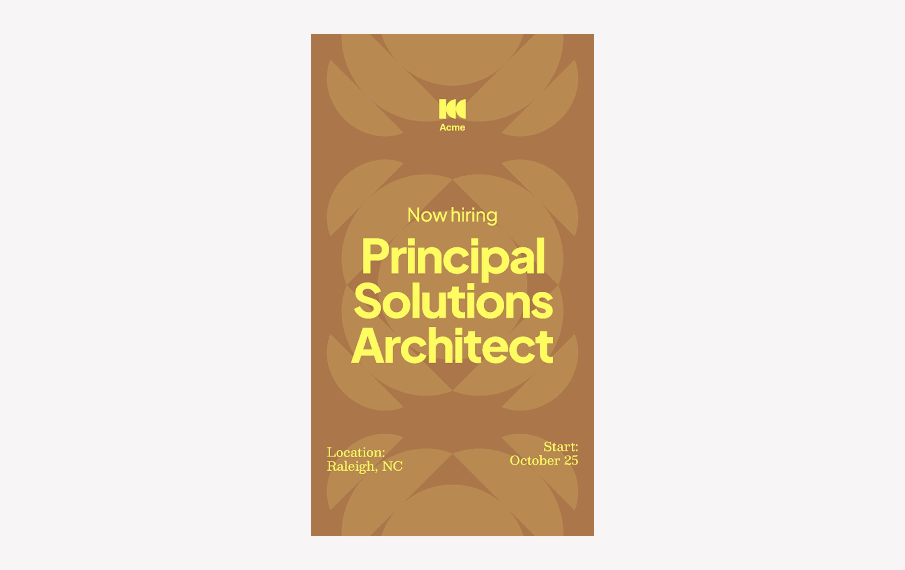 hiring announcement instagram story template example