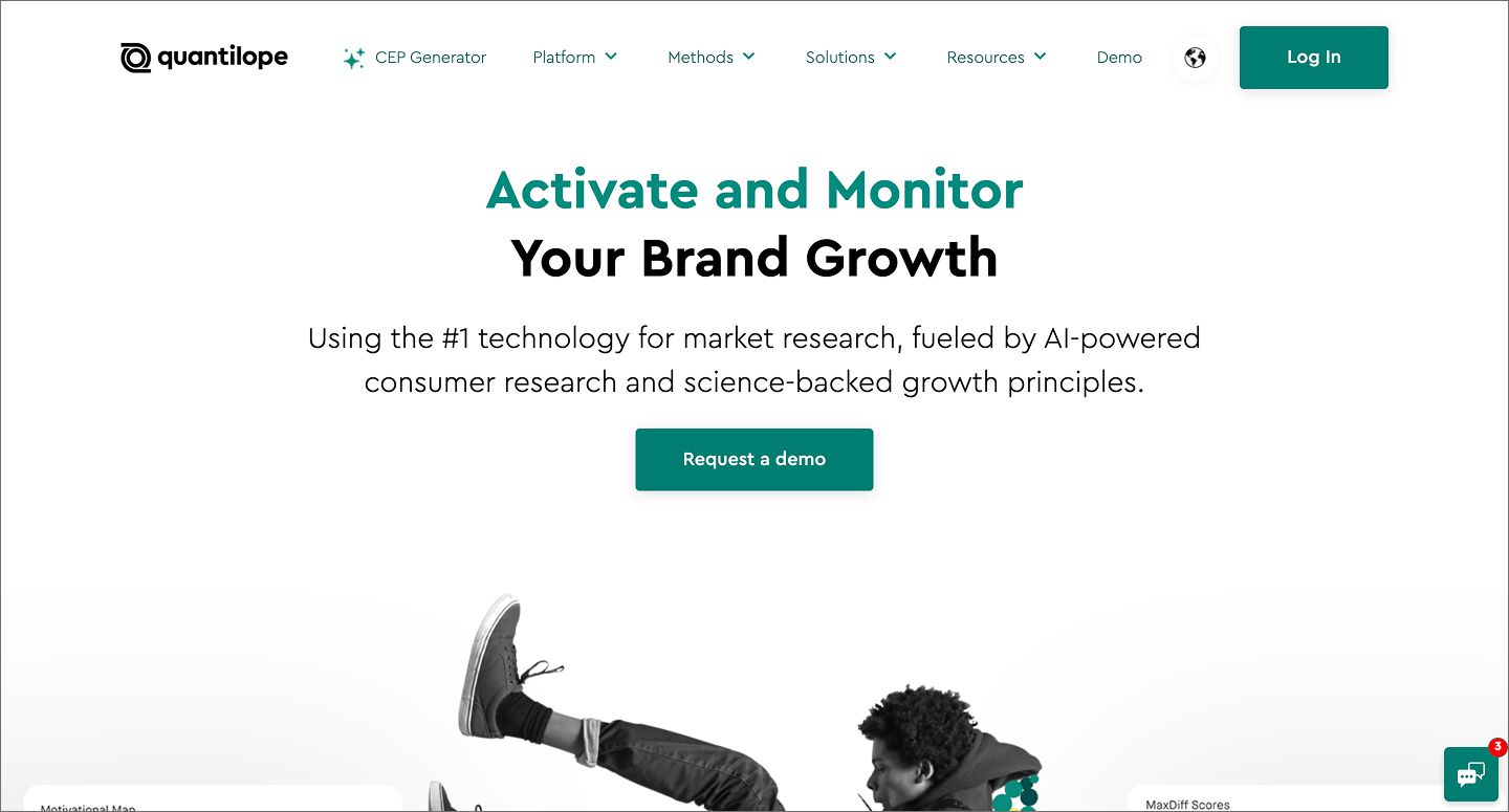 Quantilope, an AI market research tool for consumer insights and trends.