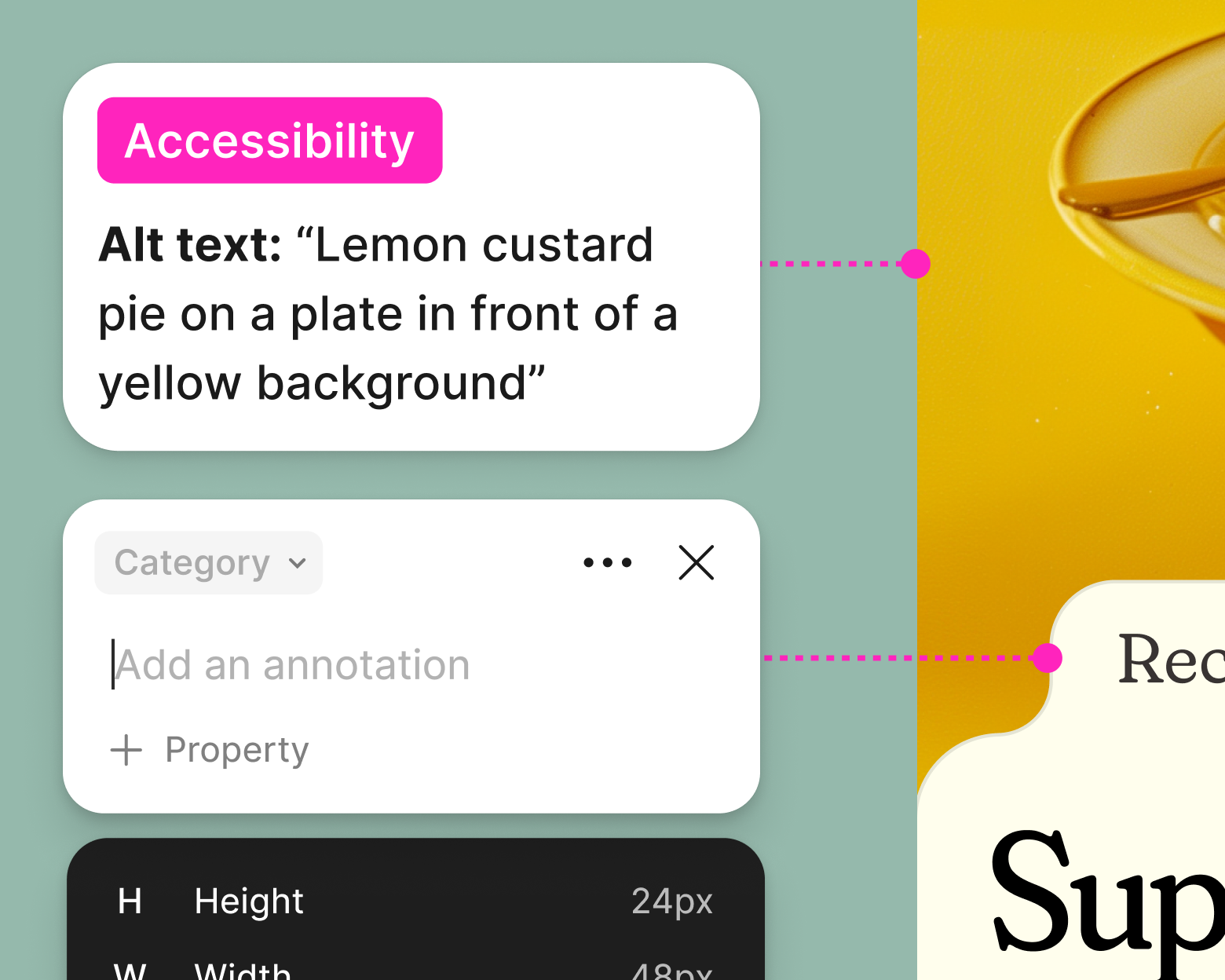 annotations added to image with alt text and additional height and width properties