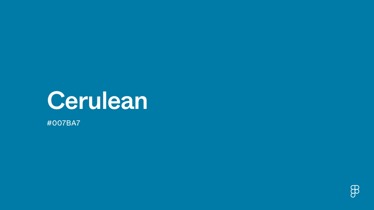 Cerulean Color: Hex Code, Palettes & Meaning | Figma