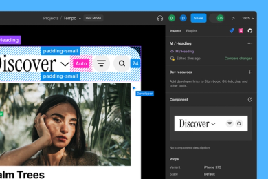 A designer and developer move their cursors around a file that's ready for handoff.