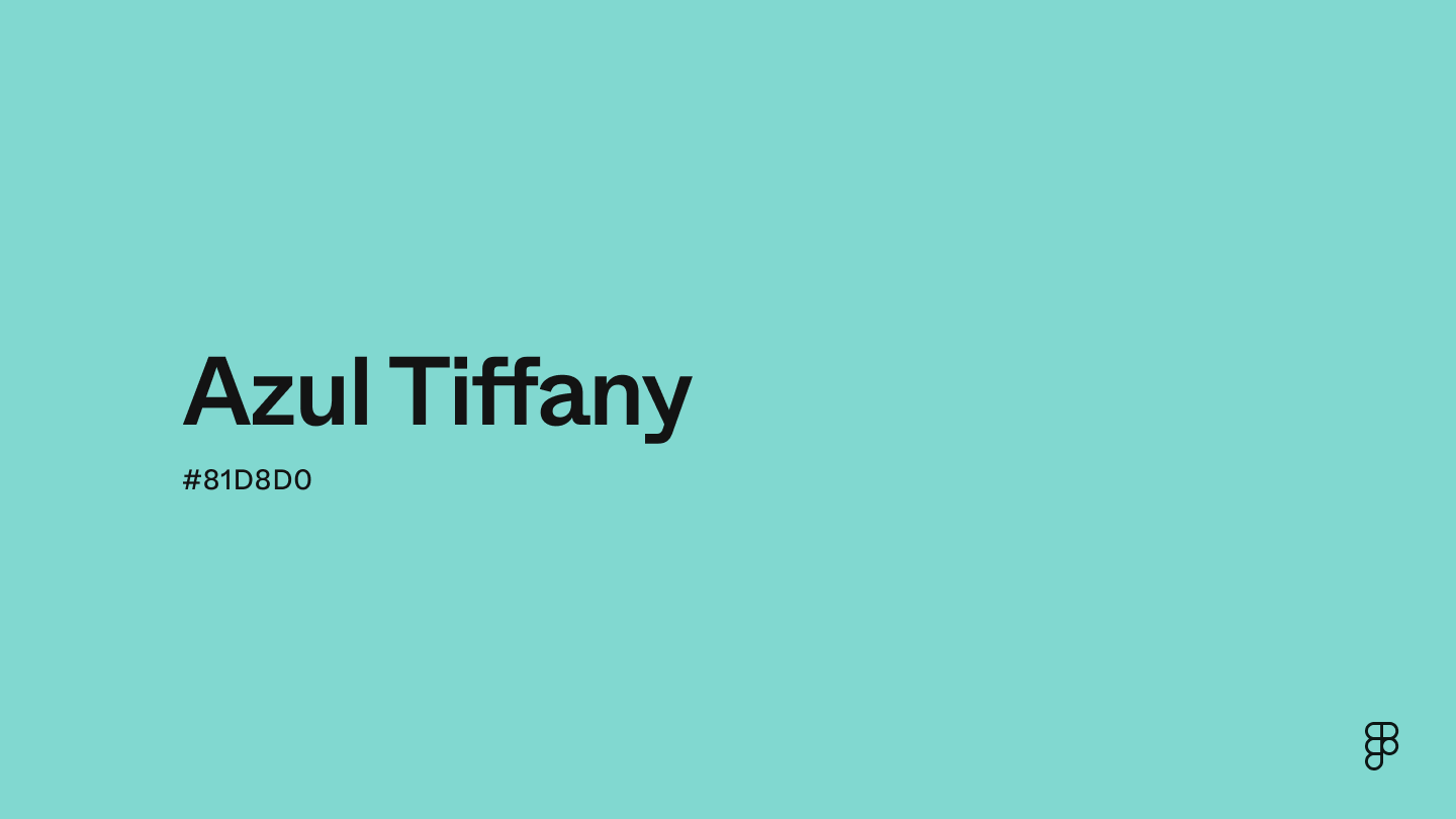 color azul Tiffany