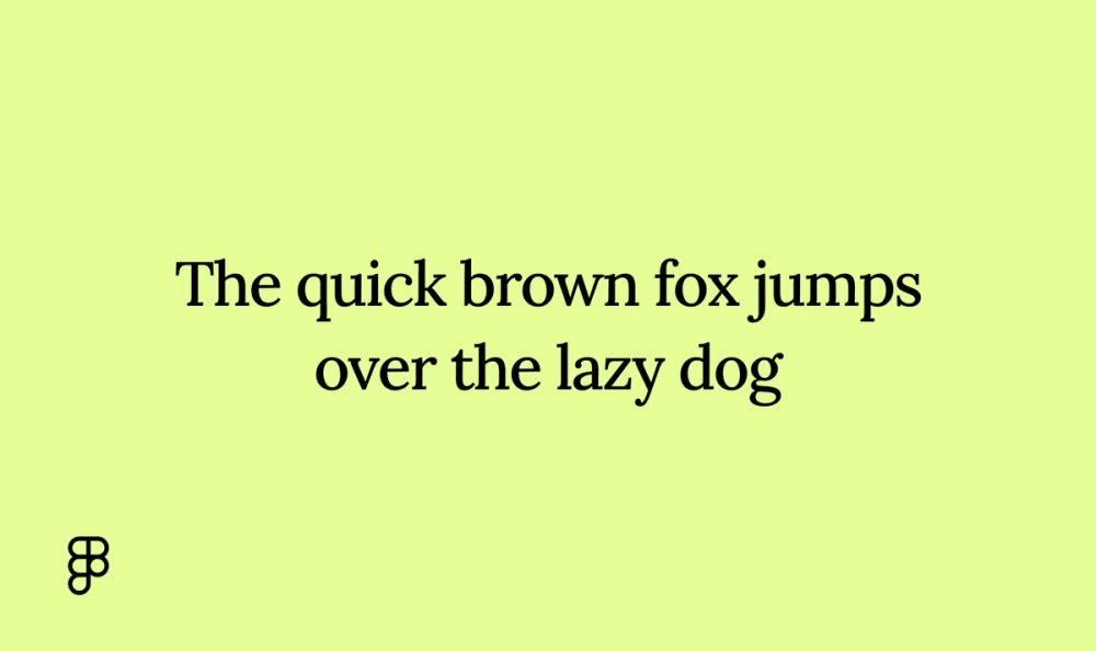 Example text showing Lora font. 