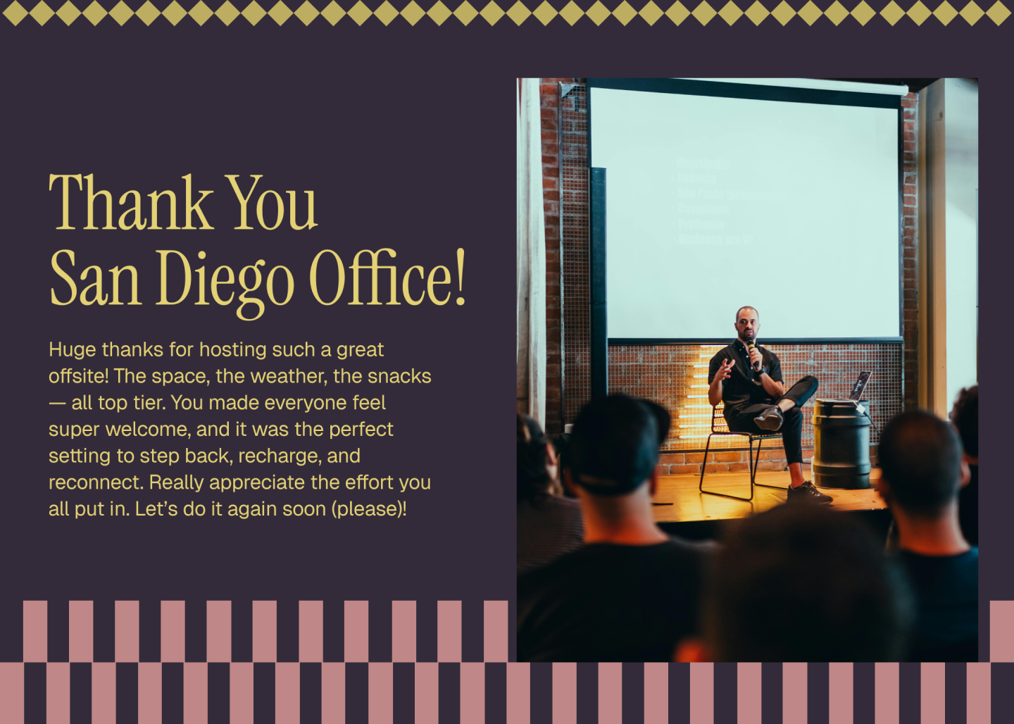 Screenshot of casual corporate thank you card template.