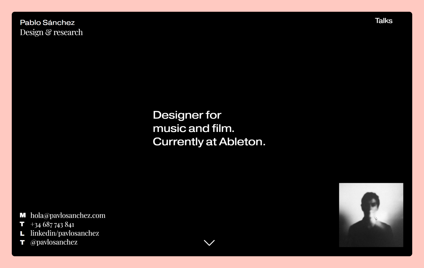 Pablo Sánchez’s portfolio website