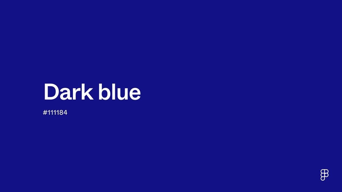 Dark Blue Color: Hex Code, Palettes & Meaning | Figma