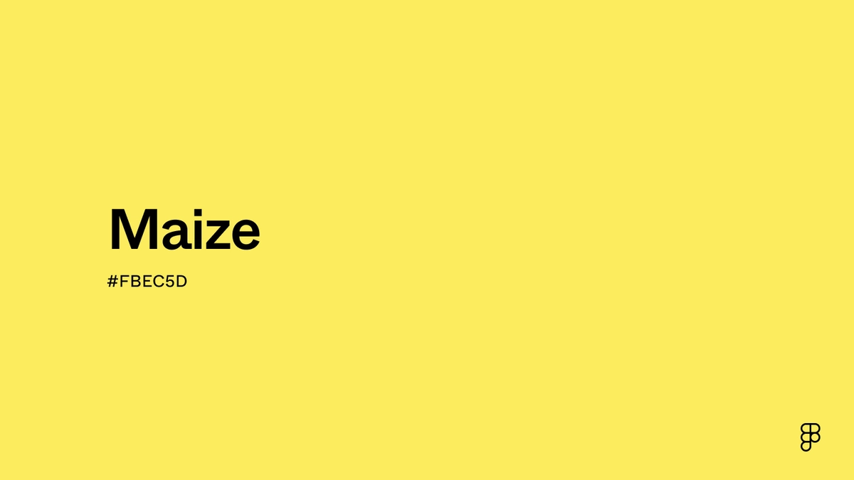 Maize Color: Hex Code, Palettes & Meaning | Figma