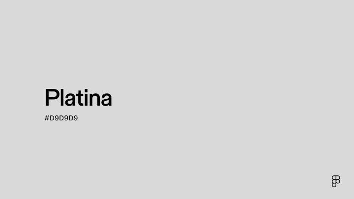 color Cor platina