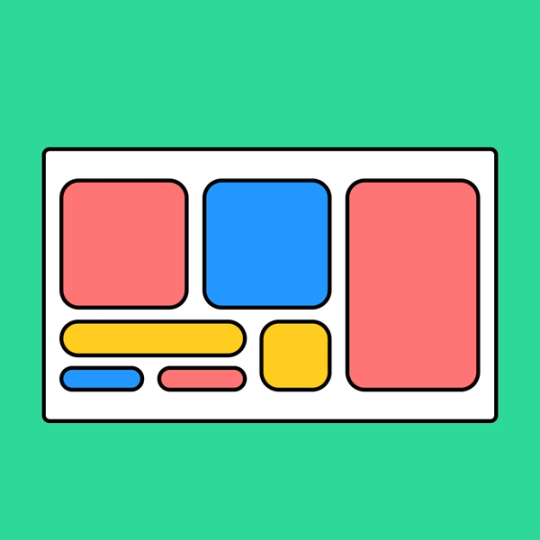 large rectangle with multiple small rectangles inside