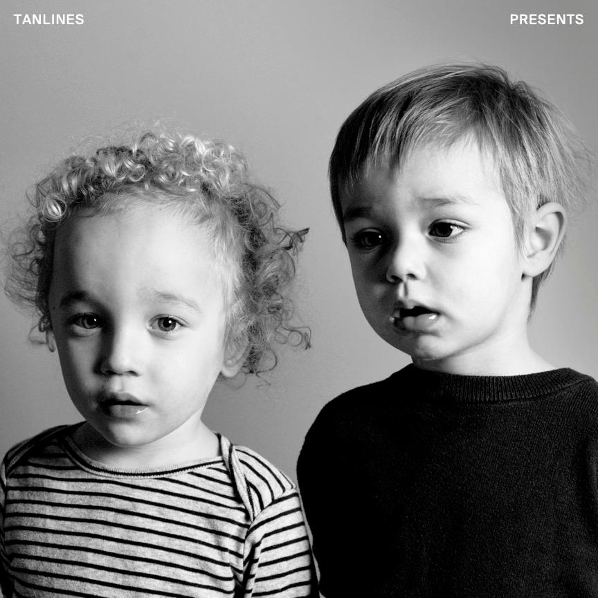 Tanlines' Presents EP album cover is a black-and-white photograph of two children