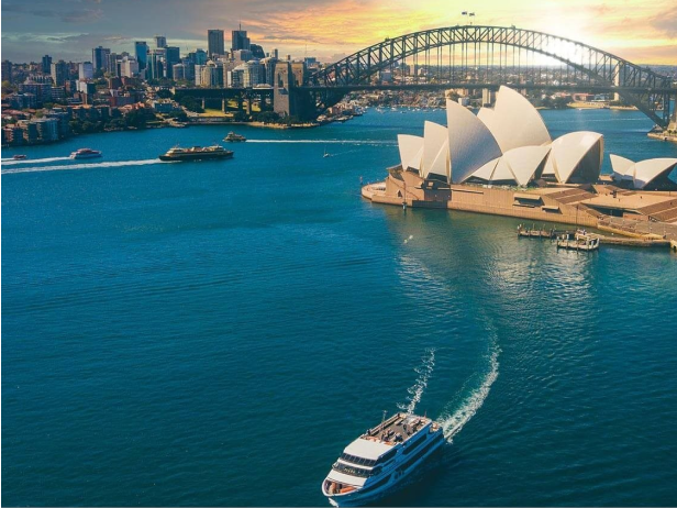 vista de la ciudad de Sydney en Australia desde arriba
