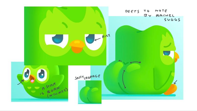 A collage shows different aspects of the final art