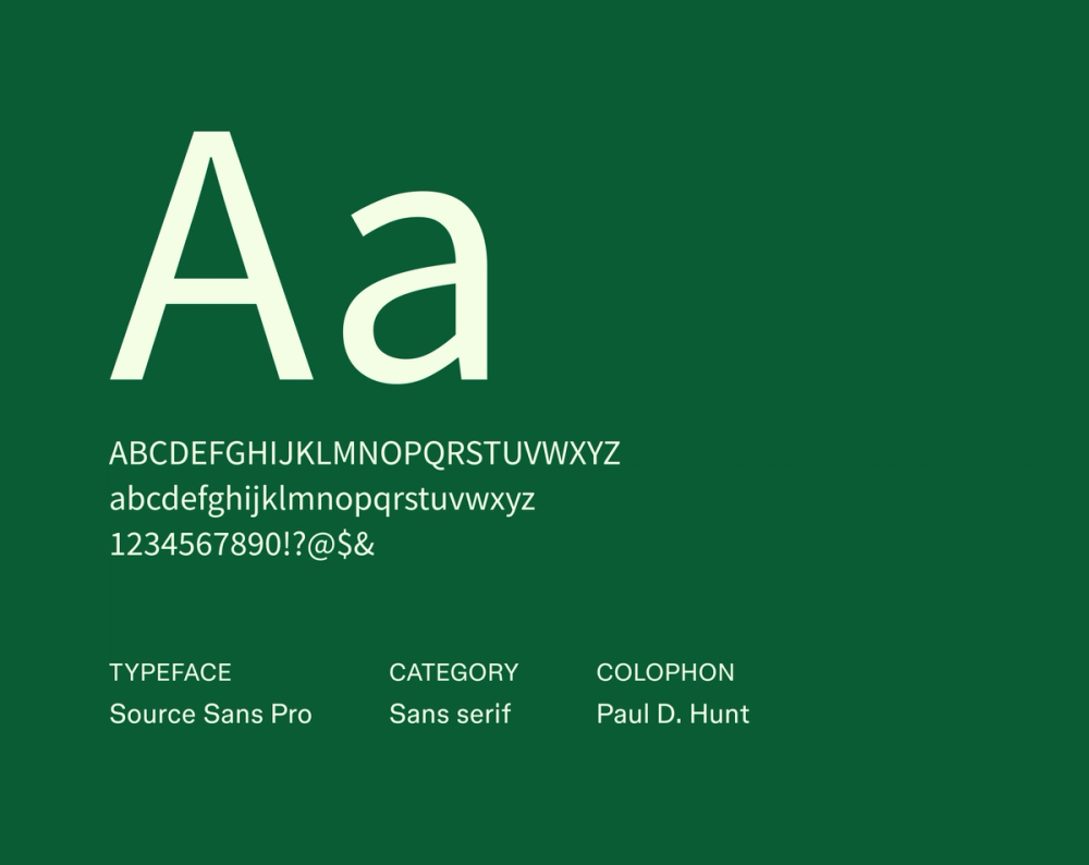 Example text showing Source Sans Pro font.