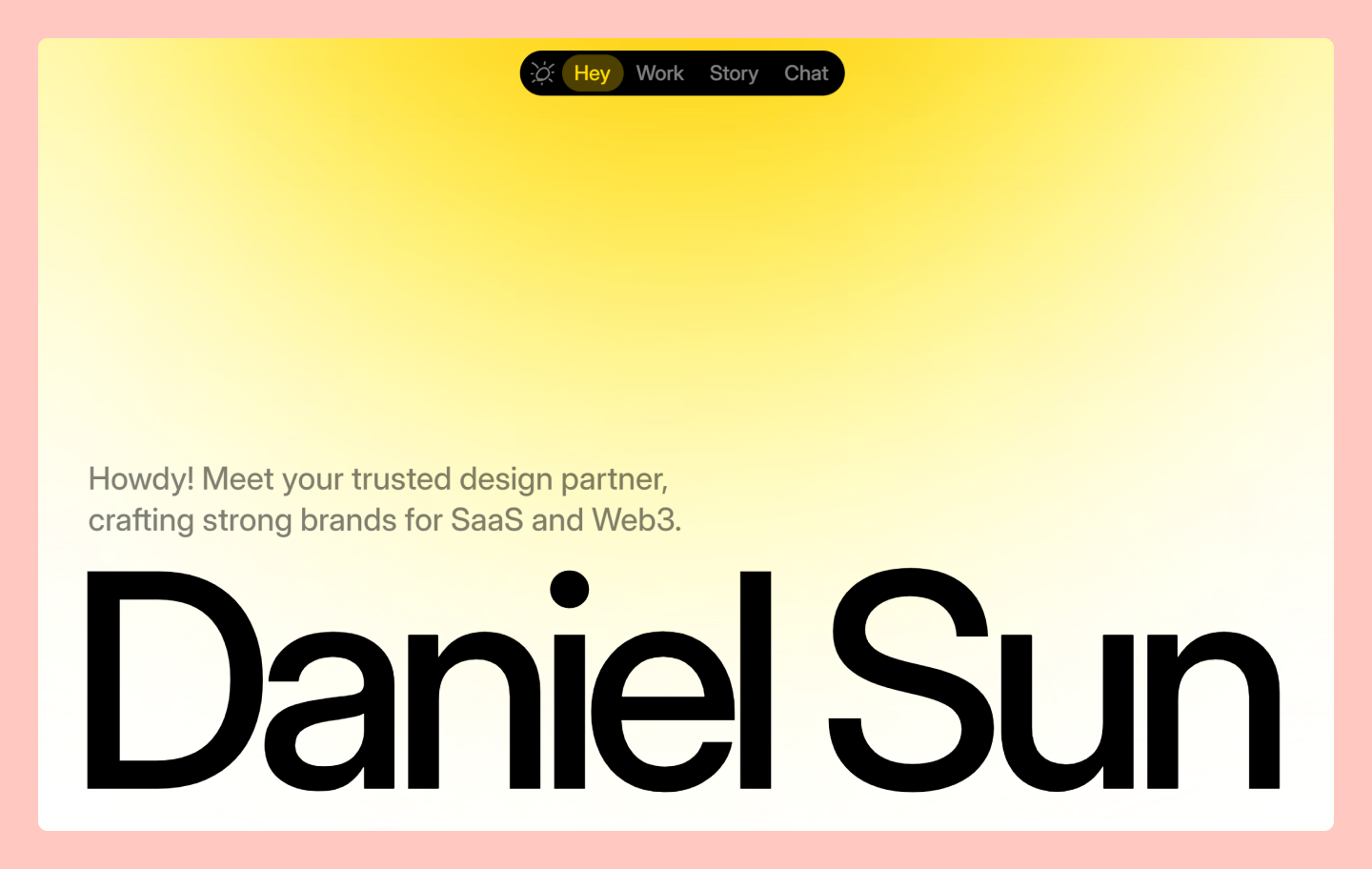 Daniel Sun’s portfolio website