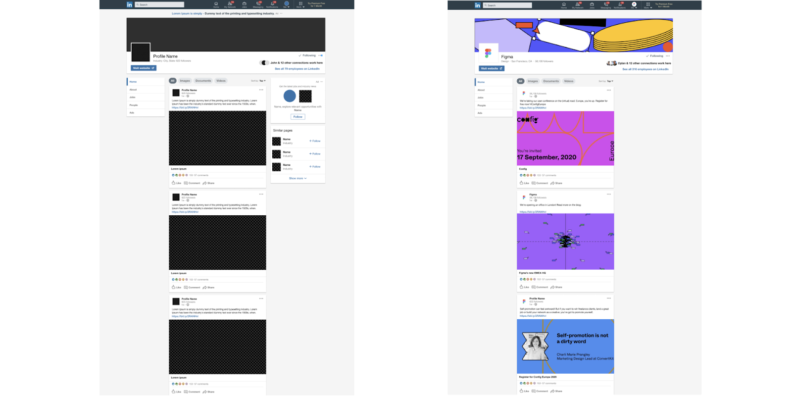 LinkedIn Mockup-Tool