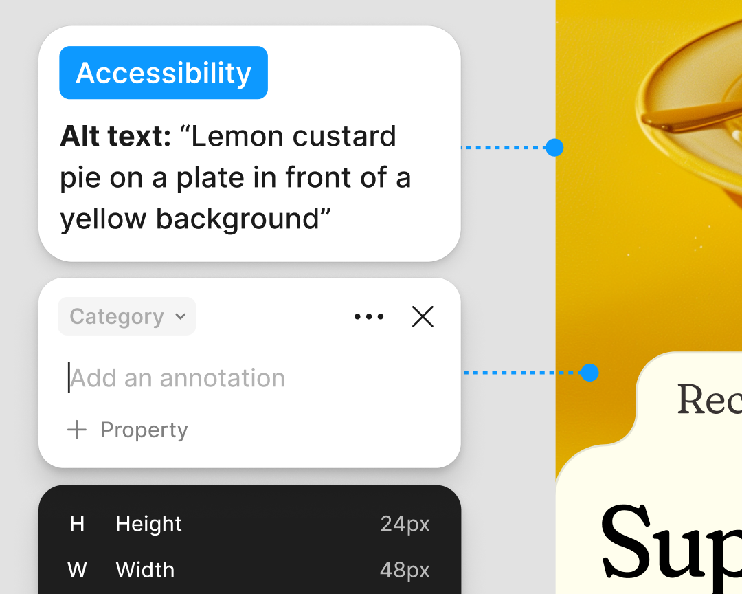 a design with alt text categorical and height and width annotation boxes