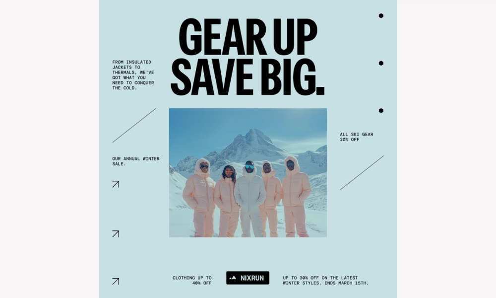 Modern sale Facebook ad.