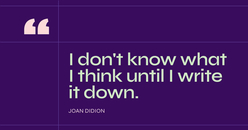 Stylized thoughtful quote Facebook post.