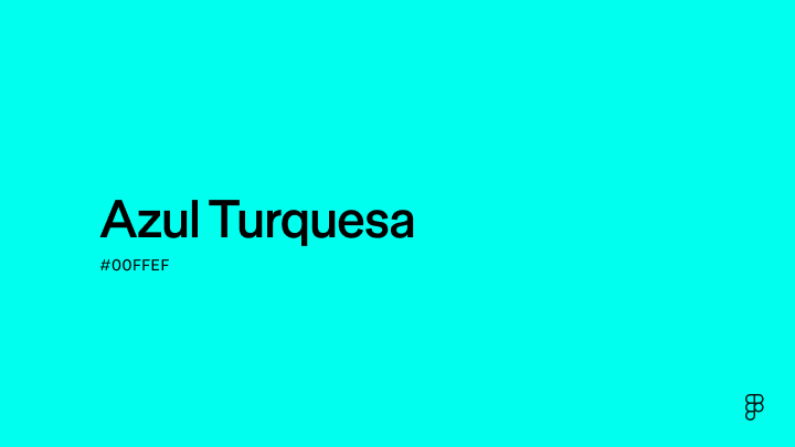 color Azul turquesa