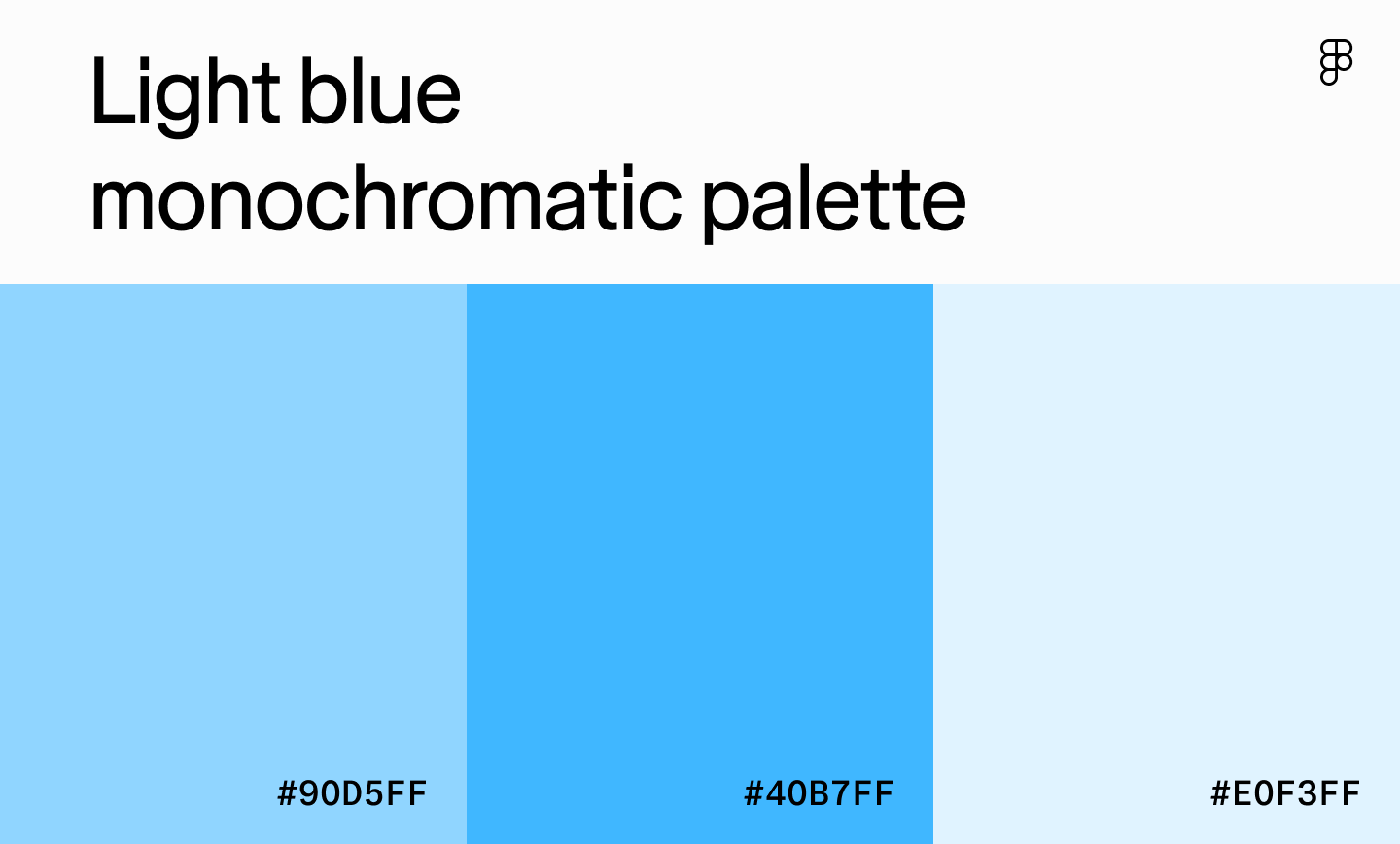 Light blue monochromatic palette