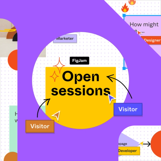 Obraz podkreślający otwarcie sesji z kursorami odwiedzających przemieszczającymi się po ekranie