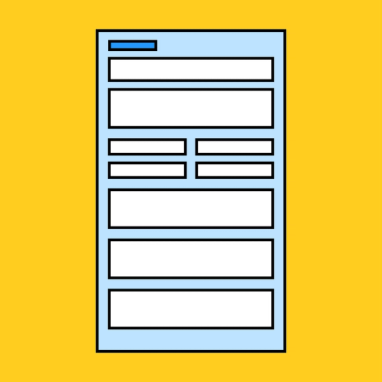 mockup of a creative brief with various sections for copy