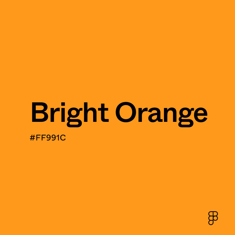 bright orange color
