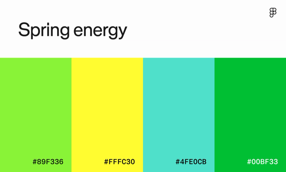Spring energy color palette