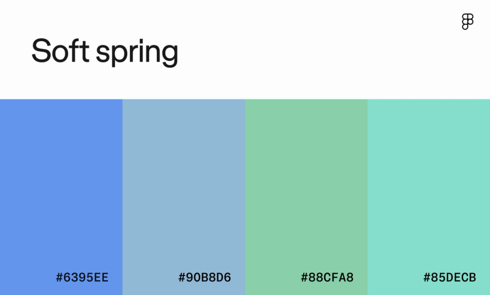 Soft spring color palette